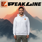 sweat à capuche blanc Unisexe PEAKLINE