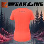 Tee shirt running Femme - Corail PEAKLINE MOUNTAIN