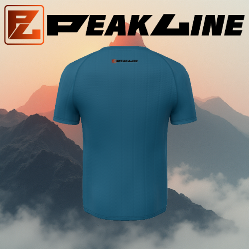Tee shirt running Homme - Bleu marine PEAKLINE MOUNTAIN