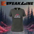 Tee shirt running Femme - Noir PEAKLINE MOUNTAIN