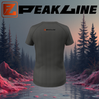 Tee shirt running Femme - Noir PEAKLINE MOUNTAIN