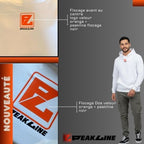 sweat à capuche blanc Unisexe FLOCAGE VELOUR PEAKLINE