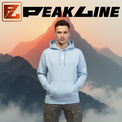 sweat à capuche bleu ciel Unisexe PEAKLINE