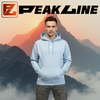 sweat à capuche bleu ciel Unisexe PEAKLINE